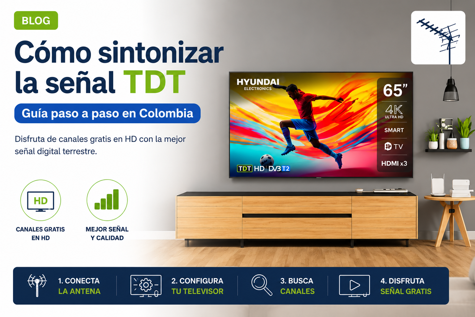 ¿Cómo sintonizar la señal TDT en Colombia?