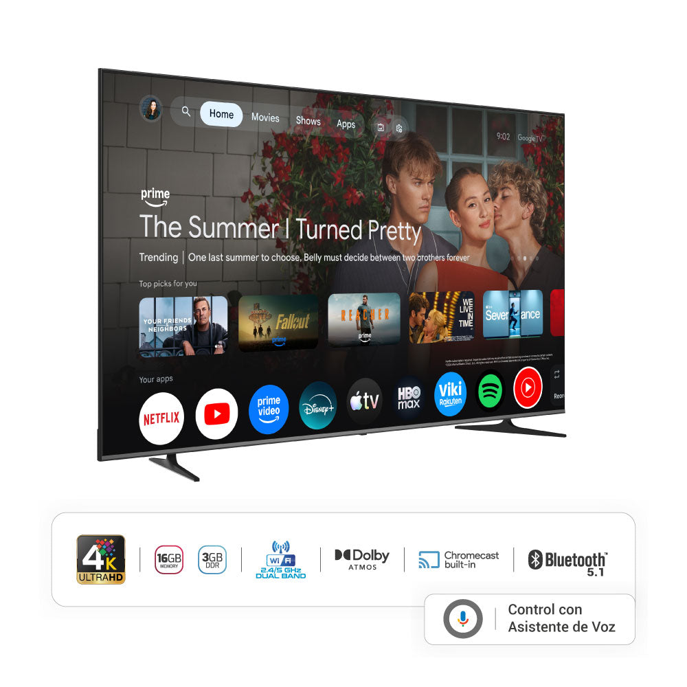 Televisor HYUNDAI 100" Smart Google TV Mini QLED