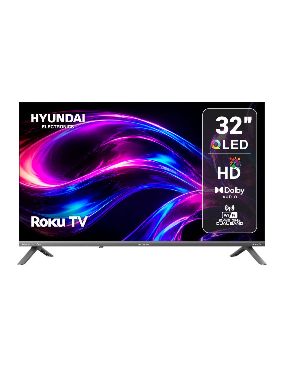 Televisor HYUNDAI 32" Smart Roku TV HD QLED