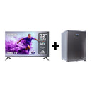 Televisor HYUNDAI 32" Smart Roku TV QLED+ Minibar de 71L