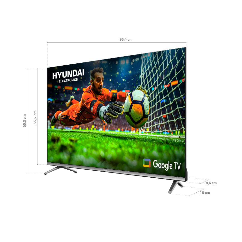 Televisor HYUNDAI 43" Smart Google TV FHD QLED
