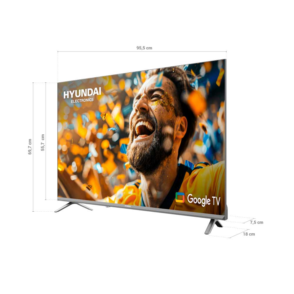 Televisor HYUNDAI 43" Smart Google TV FHD