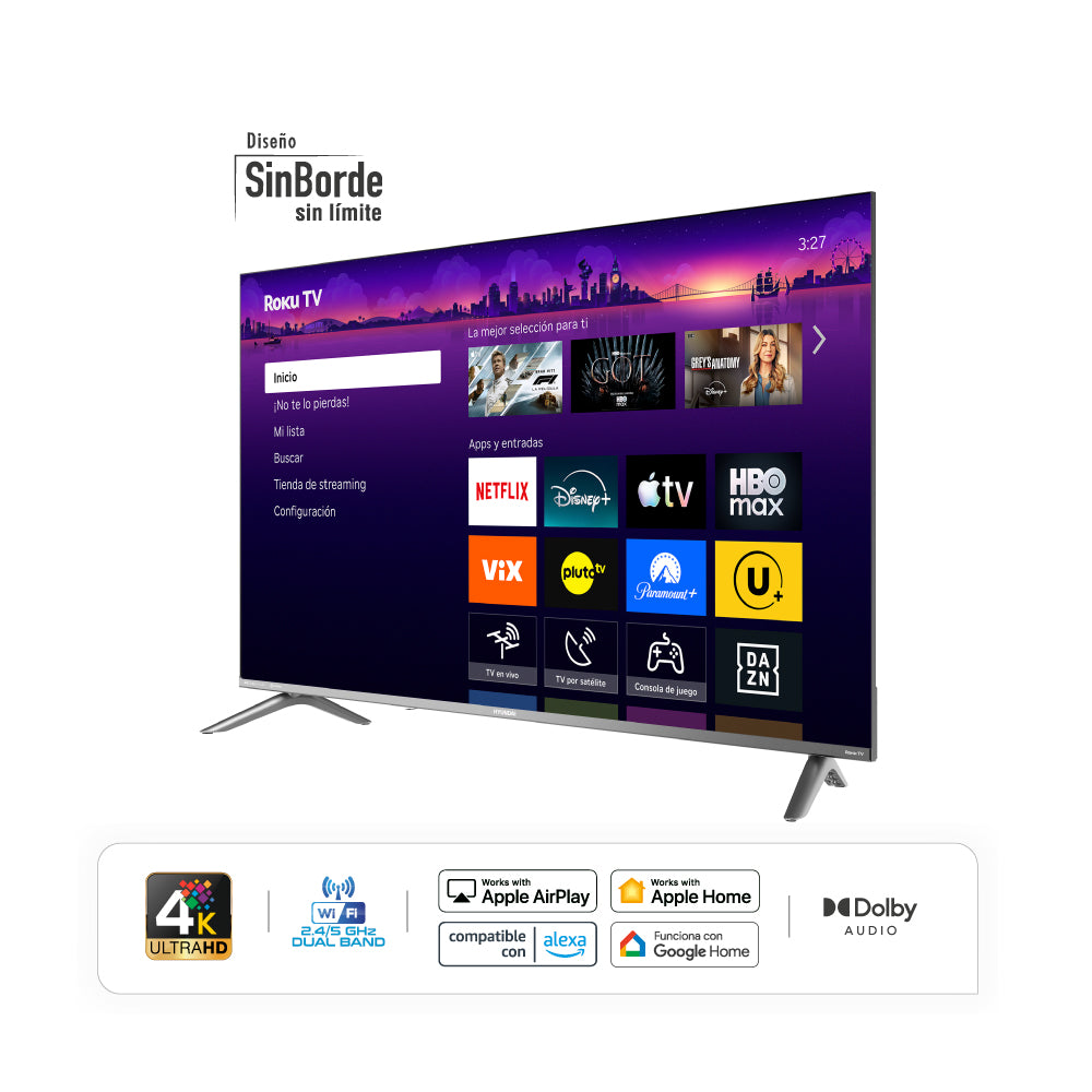 Televisor HYUNDAI 50'' Smart Roku TV 4K