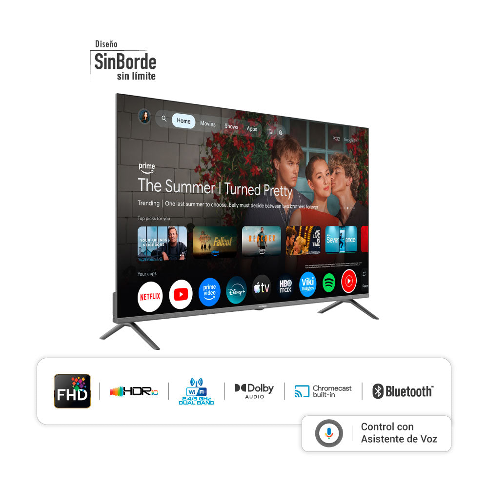 Televisor HYUNDAI 50" Smart Google TV QLED