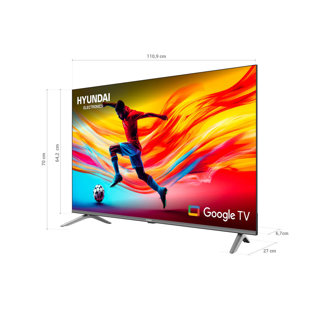 Televisor HYUNDAI 50" Smart Google TV QLED