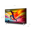 Televisor HYUNDAI 50" Smart Google TV QLED Barra de Sonido