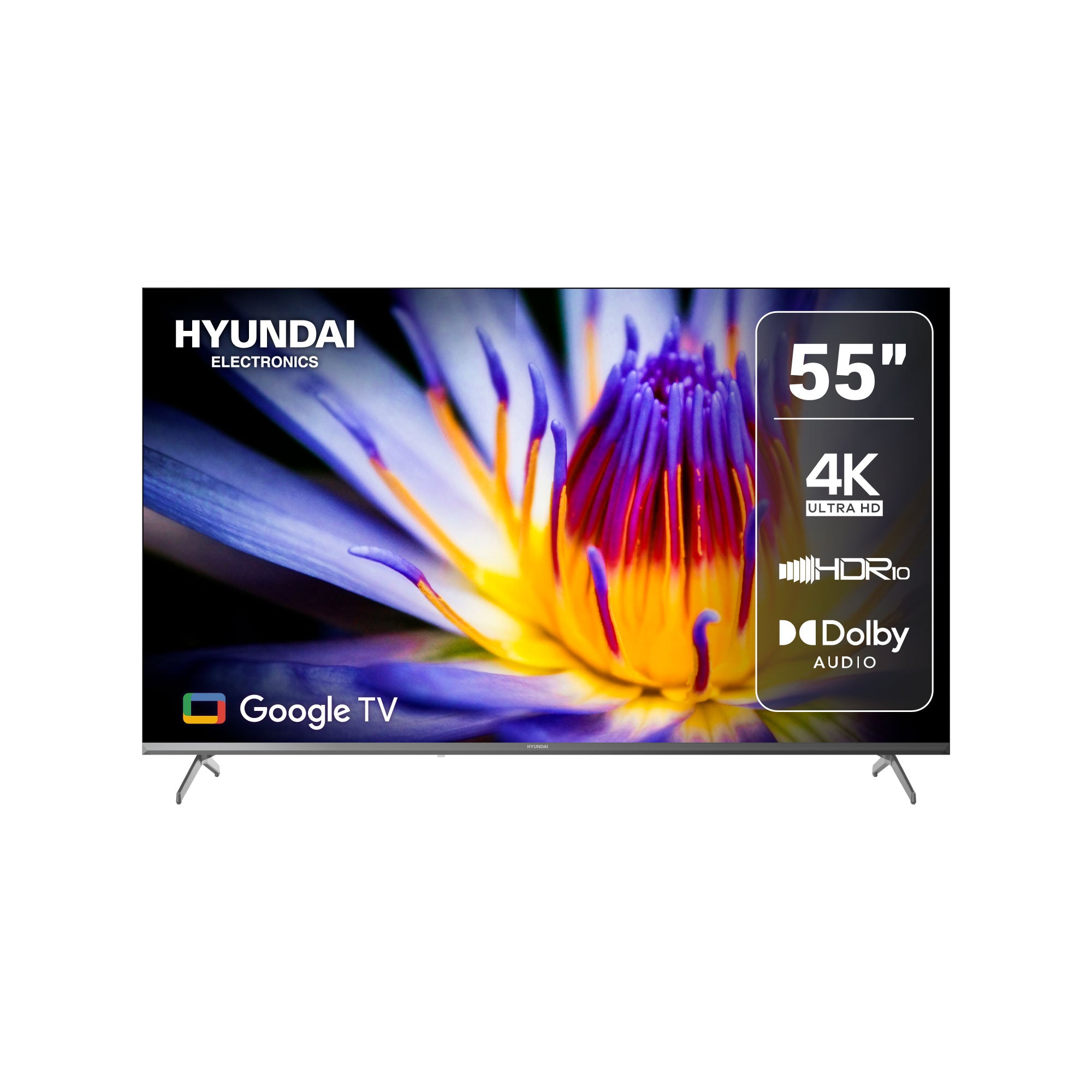 Televisor HYUNDAI 55" Smart Google TV 4k UFHD