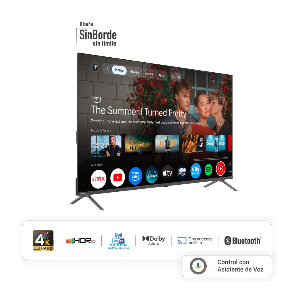 Televisor HYUNDAI 55" Smart Google TV Mini QLED