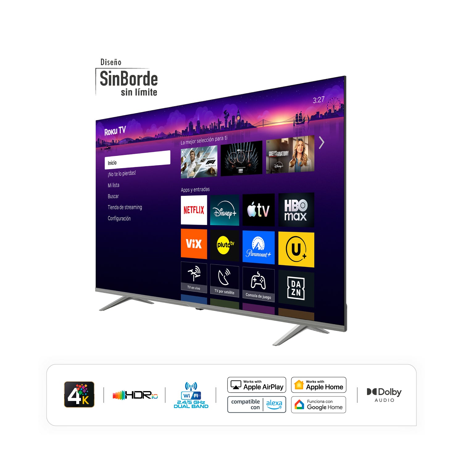 Televisor HYUNDAI 58'' Smart Roku TV 4K