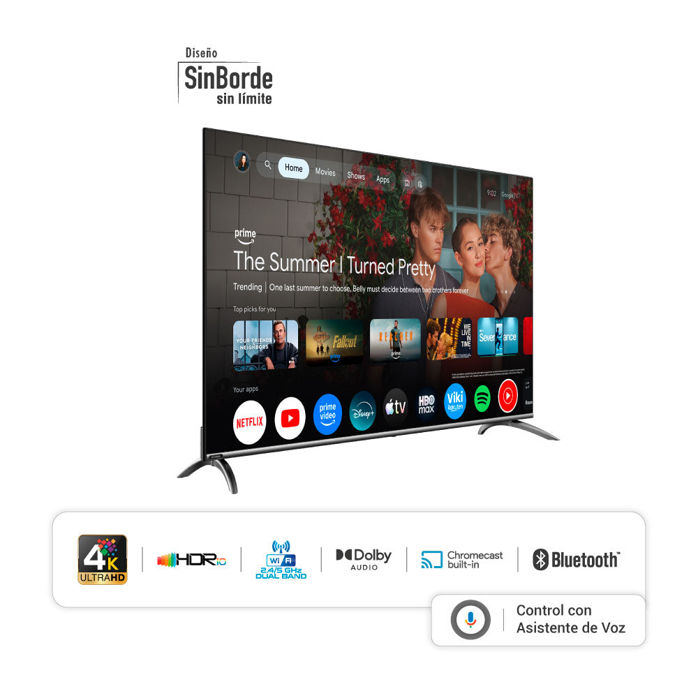 Televisor HYUNDAI 58" Smart Google TV QLED