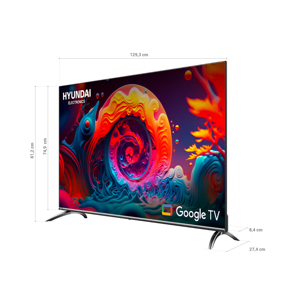 Televisor HYUNDAI 58" Smart Google TV QLED