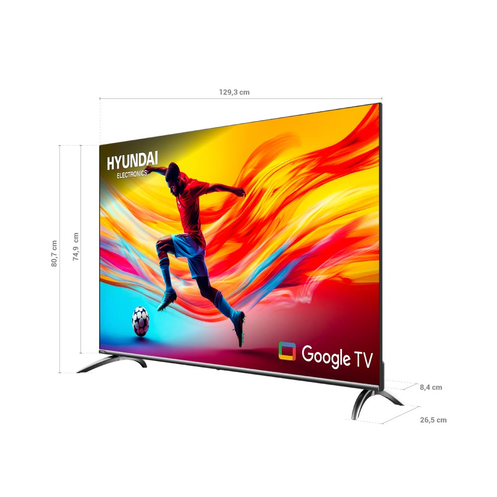 Televisor HYUNDAI 58" Smart Google TV QLED