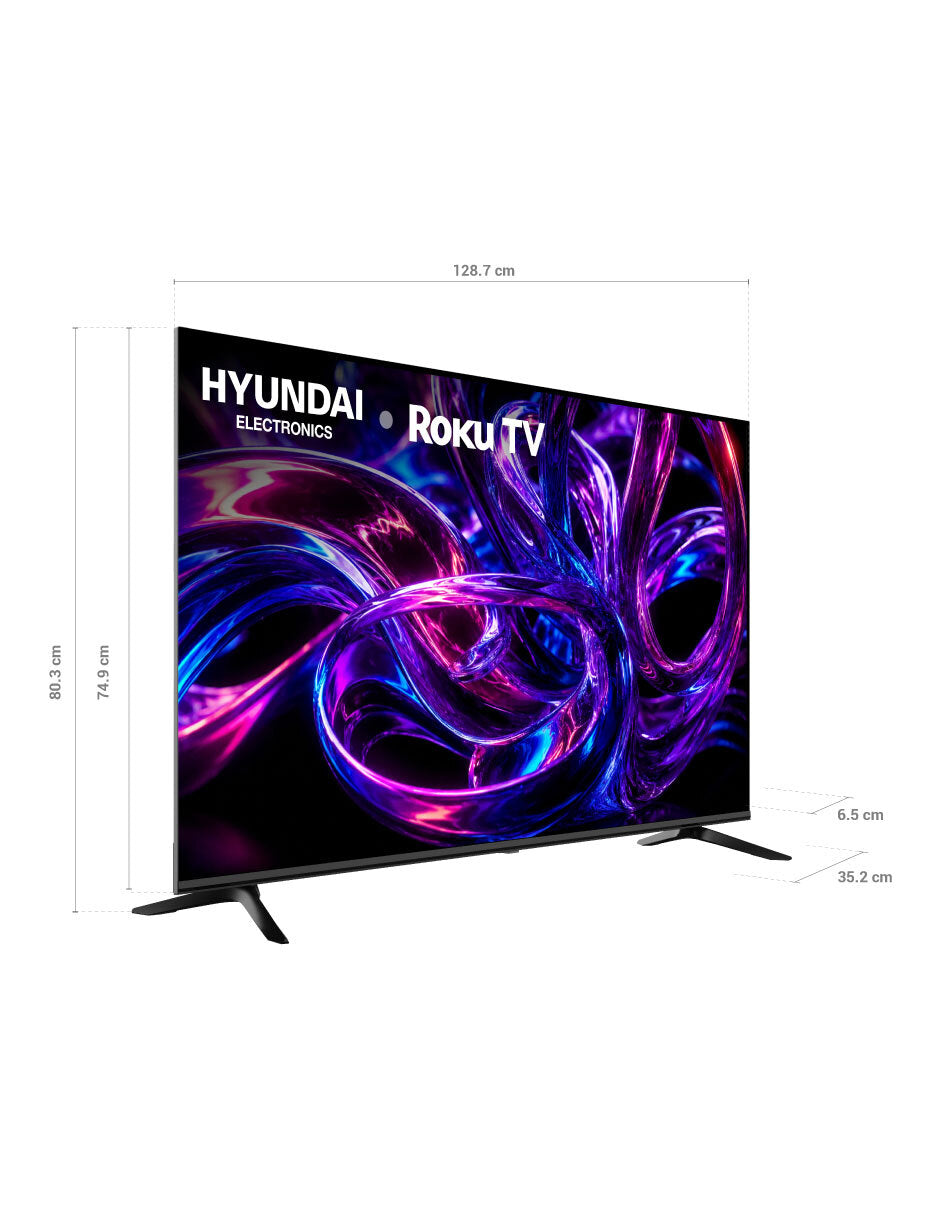 Televisor HYUNDAI 58'' Smart Roku TV 4K QLED HYLED5816R4KM