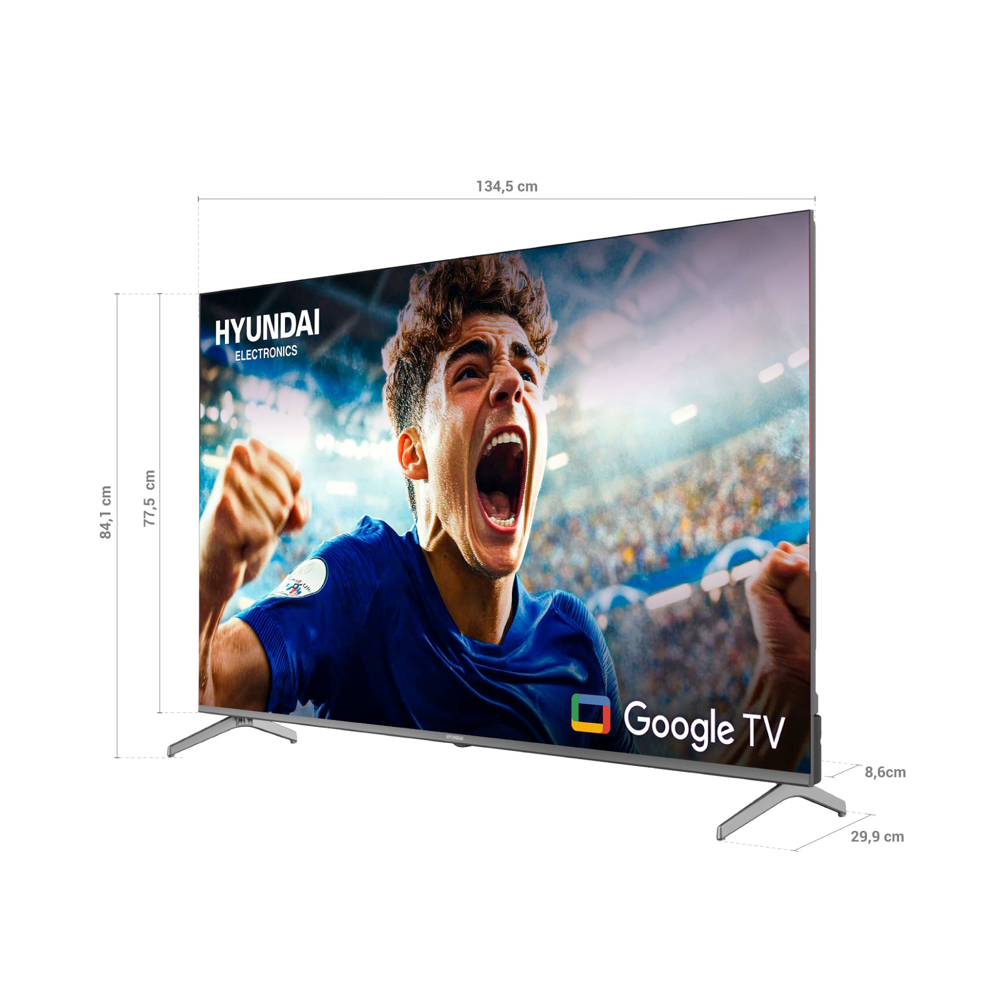 Televisor HYUNDAI 60" Smart Google TV 4K