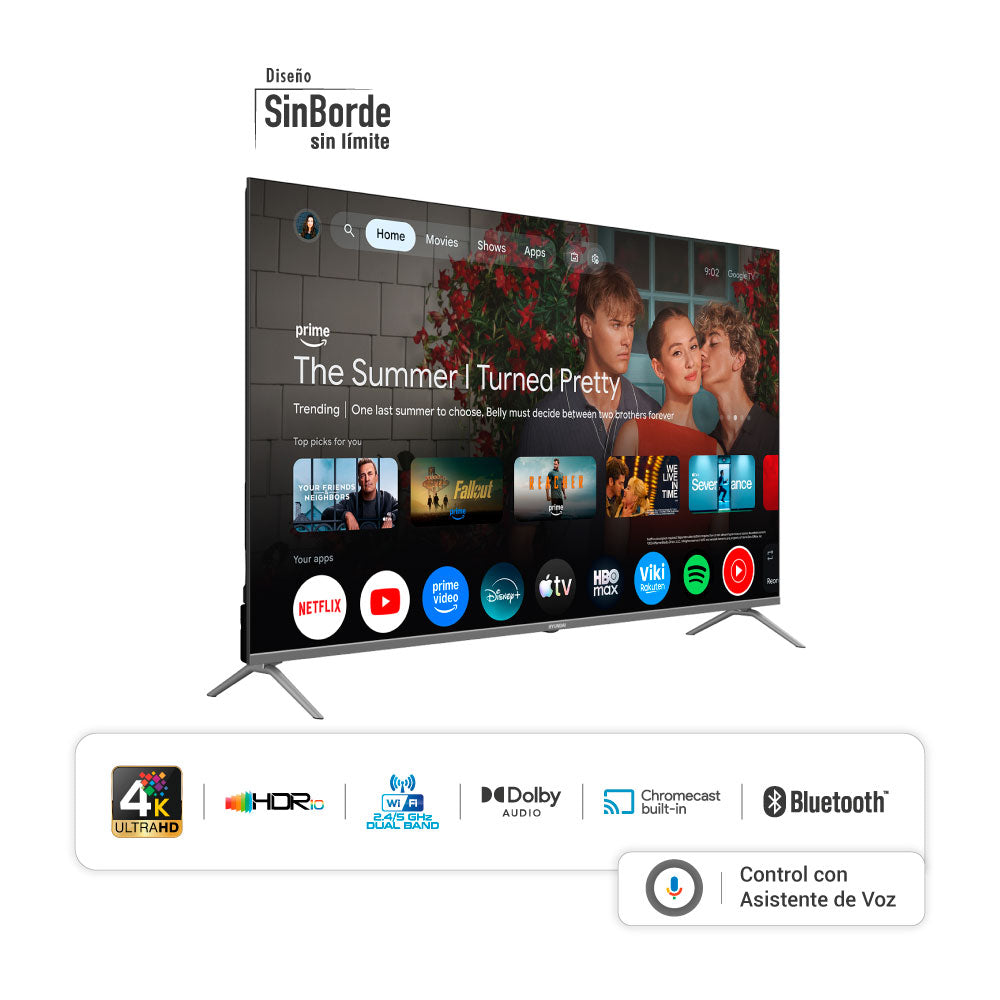 Televisor HYUNDAI 60" Smart Google TV QLED HYLED6005QG