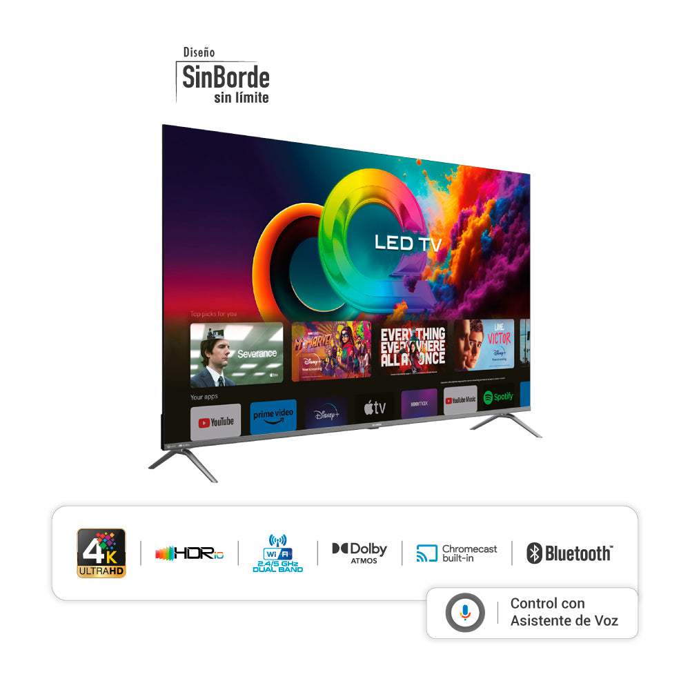 Televisor HYUNDAI 65" Smart Google TV QLED