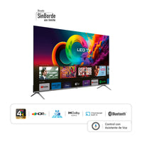 Televisor HYUNDAI 65" Smart Google TV QLED + Barra de sonido