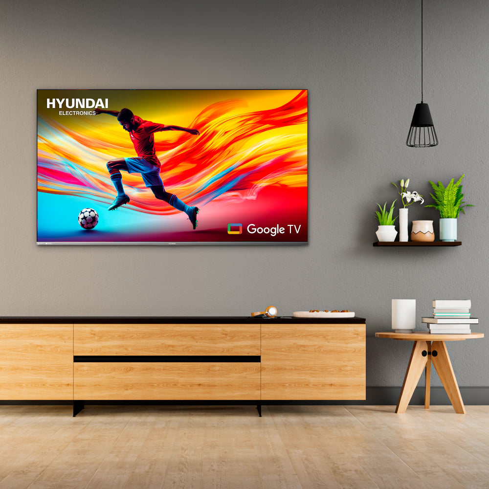 Televisor HYUNDAI 65" Smart Google TV QLED + Barra de sonido