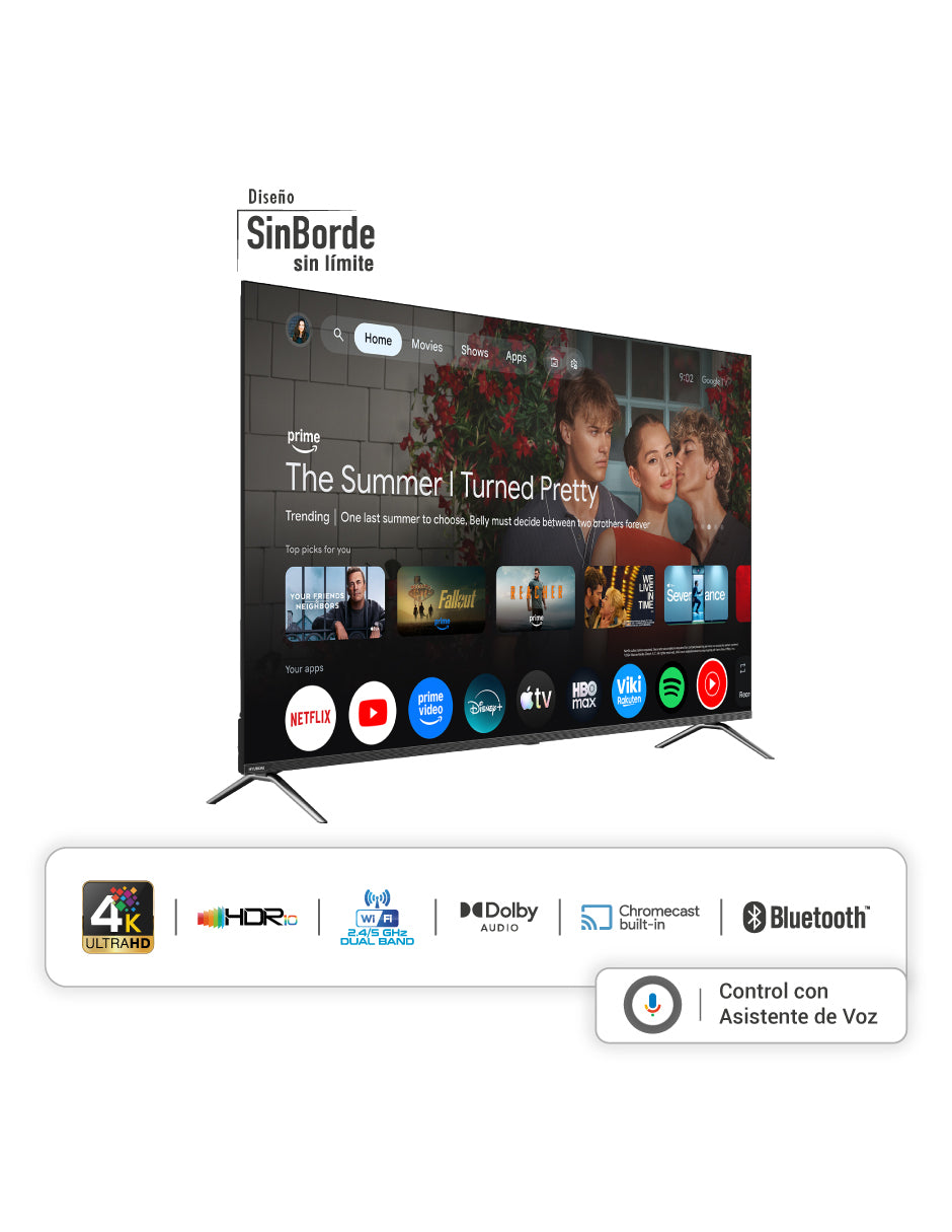 Televisor HYUNDAI 65" Smart Google TV Mini QLED