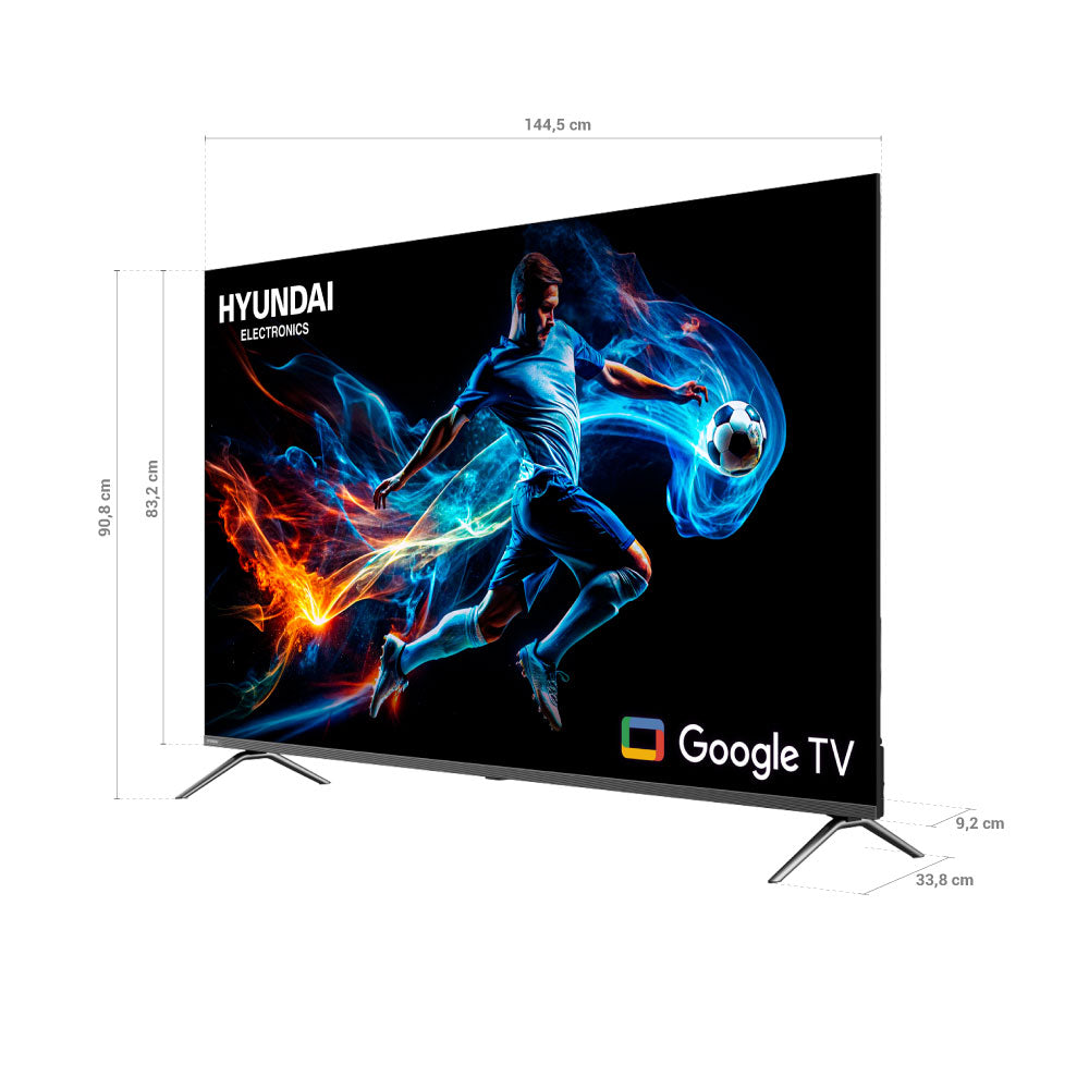 Televisor HYUNDAI 55" Smart Google TV Mini QLED
