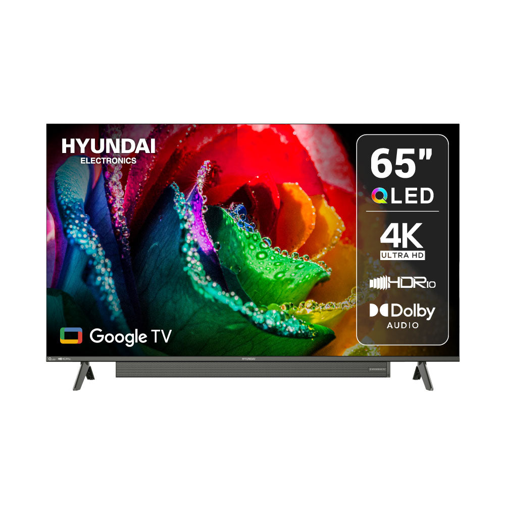 Televisor HYUNDAI 65" Smart Google TV QLED Barra de Sonido