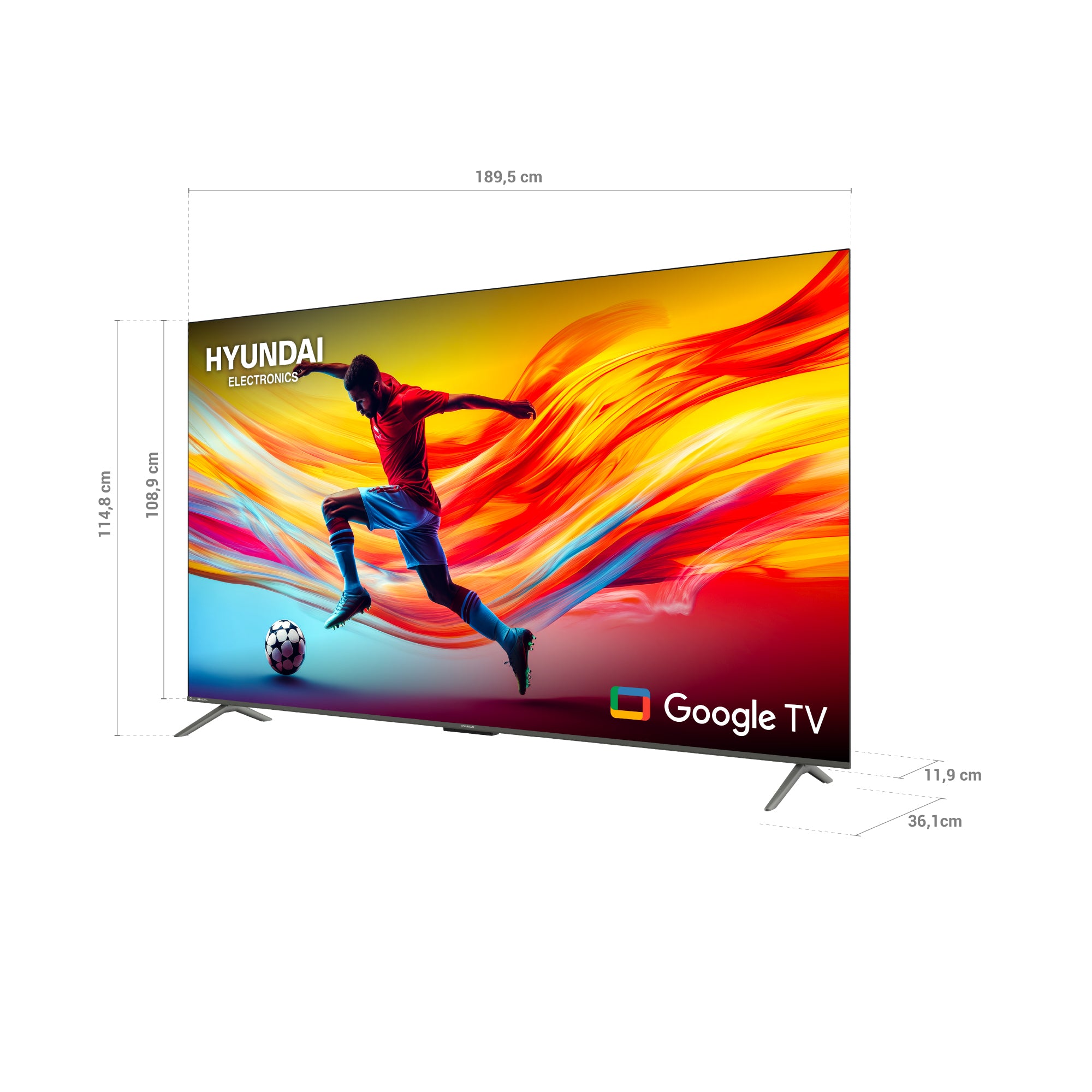 Televisor HYUNDAI 85" Smart Google TV QLED