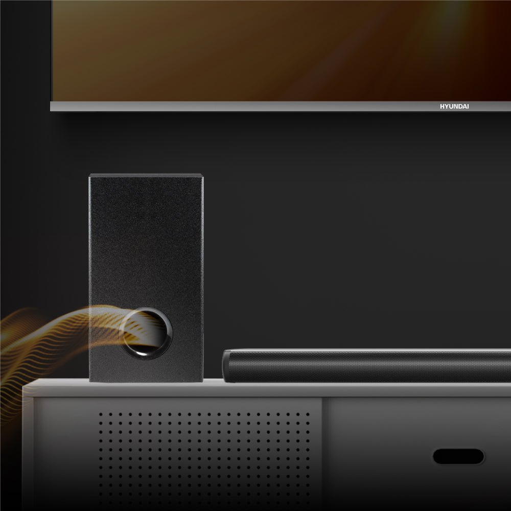 Barra de sonido HYUNDAI con subwoofer 160 Watts / RMS