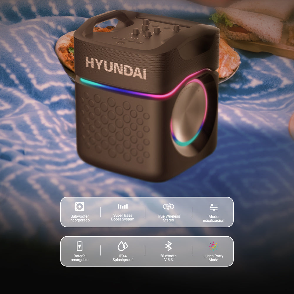 Parlante HYUNDAI Party Pro 120 Watts / RMS