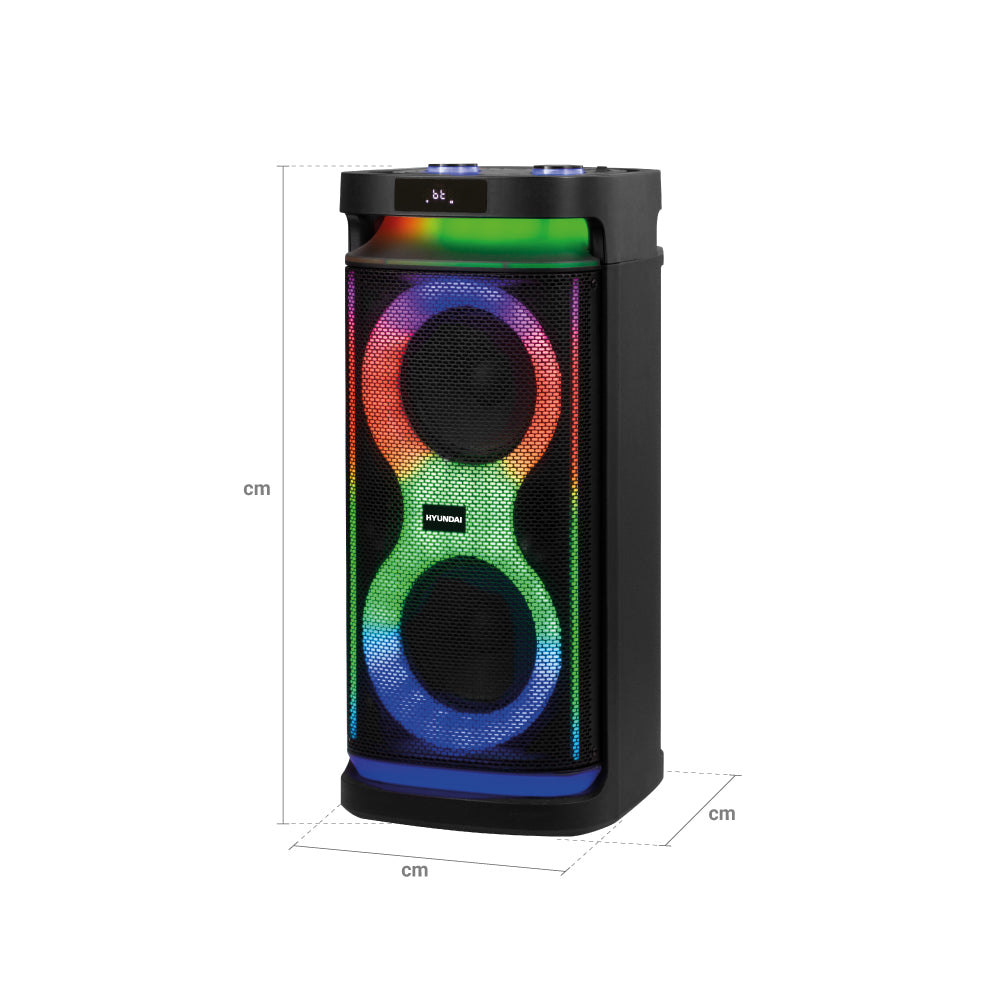 Parlante HYUNDAI luces party 150 Watts/Rms
