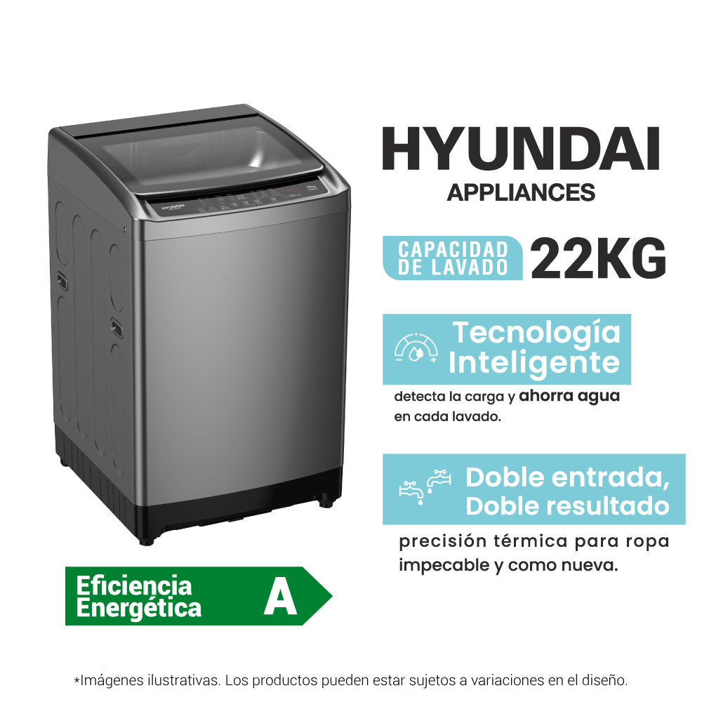 Lavadora HYUNDAI 22 KG